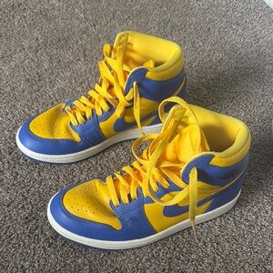 Nike Blue and Yellow Athletic Shoes